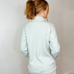 Mono B Toni Quater Zip Pullover Tops