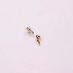 TRENDY Wholesale Crystal Bar Stud Earrings