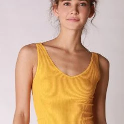 NikiBiki Vintage Wash V Neck Crop Top