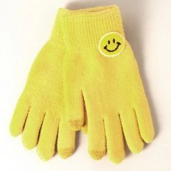Fashion City Outerwear Smiley Patch Smart Touch Gloves