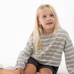 12PM By Mon Ami Cam Contrast Ruffle Hem Top