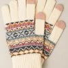 Fashion City Allie Aztec Soft Knit Gloves