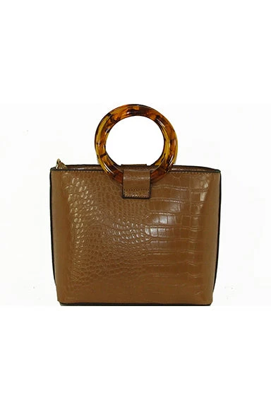 Monica's Bag Tortoise Handle Leather Bag - Stylish & Durable Women's Handbag 3 Monica's Bag Tortoise Handle Leather Bag