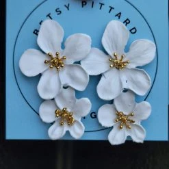 Betsy Pittard Designs Double Lotus Earrings