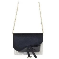 Monica's Bag Leather Clear Clutch Bag Bags