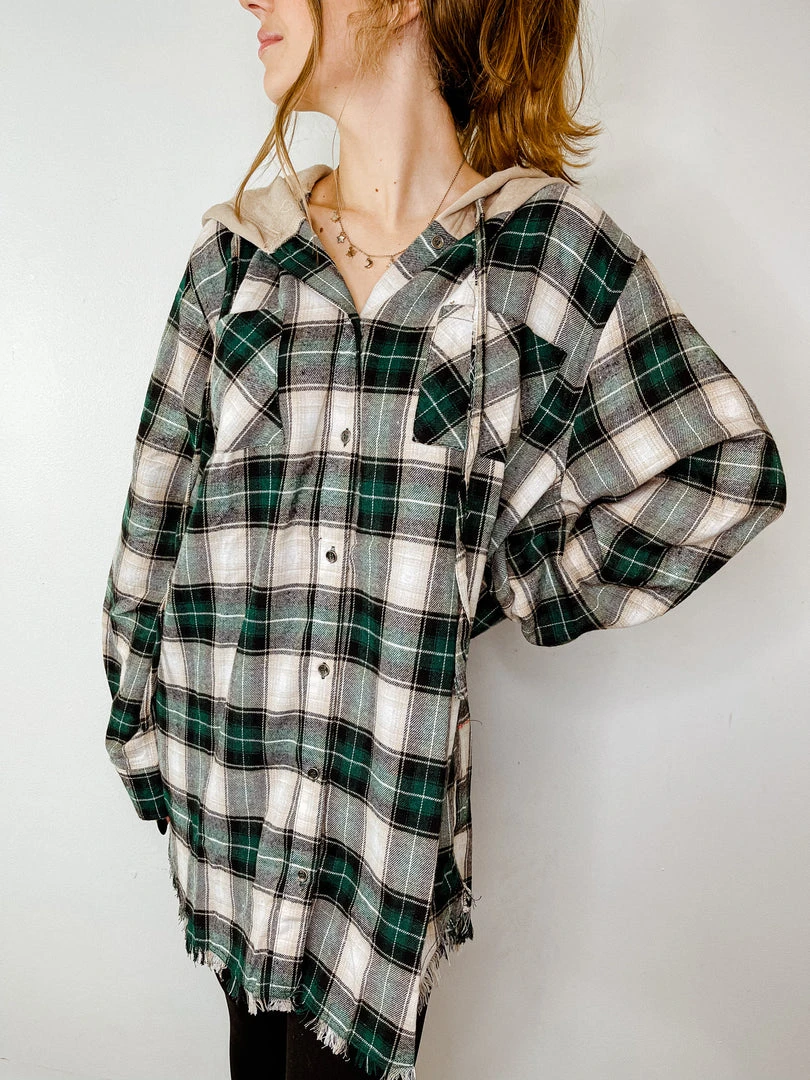 La Miel Maddie Oversized Flannel Shirt - Soft & Stylish Women's Top 3 La Miel Maddie Oversized Flannel