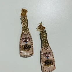 Golden Stella Jewelry Champagne Statement Earrings