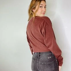 Mono B Tops Taylor Long Sleeve Tee Shirt