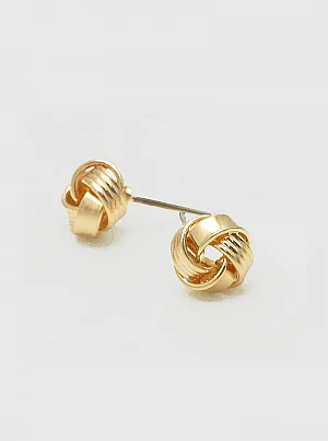 Trendy Zinc Alloy Twisted Love Knot Stud Earrings - Wholesale Jewelry for Women 3 TRENDY Wholesale Jewelry Zinc Alloy Exquisite Twisted Love Knot Stud Earrings