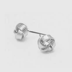 TRENDY Wholesale Jewelry Zinc Alloy Exquisite Twisted Love Knot Stud Earrings