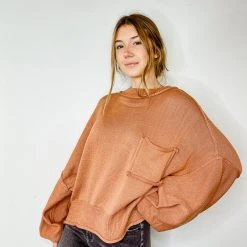 POL Arden Balloon Sleeve Sweater