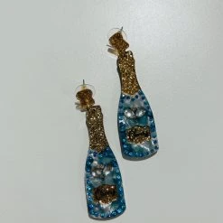 Golden Stella Jewelry Champagne Statement Earrings