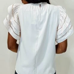 Strut & Bolt Tops Heidi Ruffle Sleeve Blouse