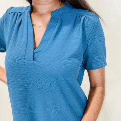 Entro London Flowy V Neck Blouse