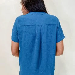 Entro London Flowy V Neck Blouse