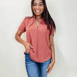 Entro London Flowy V Neck Blouse