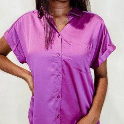 Entro Elana Button Up Top Tops