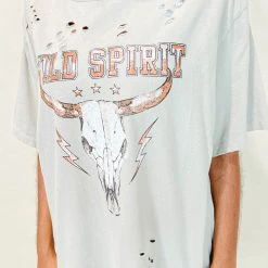 Zutter Tops Wild West Longhorn Graphic Tee
