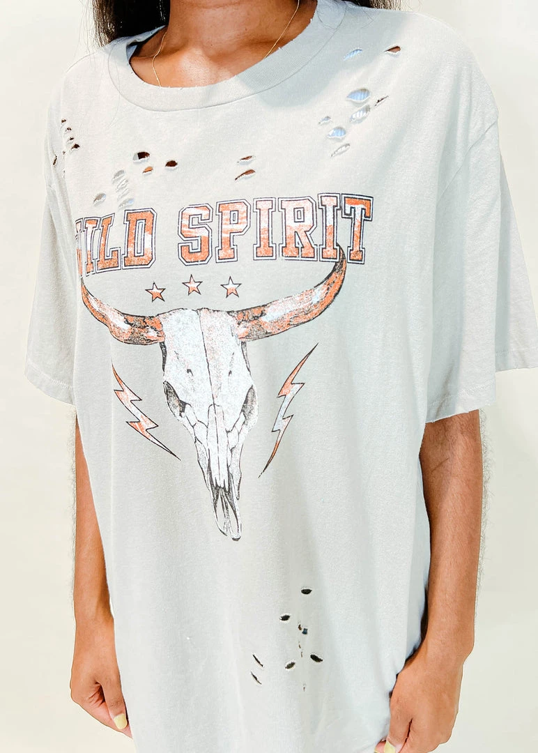 Zutter Tops Wild West Longhorn Graphic Tee - Stylish Western T-Shirt for Men & Women 4 Zutter Tops Wild West Longhorn Graphic Tee