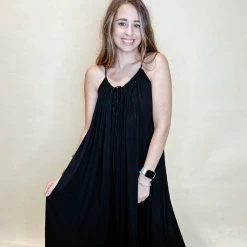 HYFVE Remi Front Tie Midi Dress Dresses