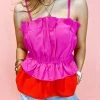 TCEC Tops Liliana Tiered Colorblock Sleeveless Top for Women | Stylish Summer Casual Wear 1 TCEC Tops Liliana Tiered Colorblock Top