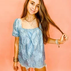 And The Why Serenity Floral Top - Stylish Women's Blouse for Casual & Formal Wear 13 And The Why Serenity Floral Top Tops