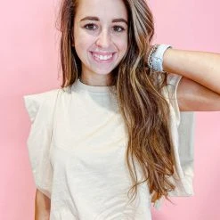 2.7 August Apparel Darcy Boxy Crop Top