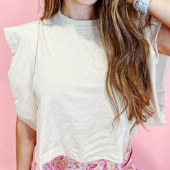 2.7 August Apparel Darcy Boxy Crop Top