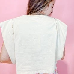 2.7 August Apparel Darcy Boxy Crop Top