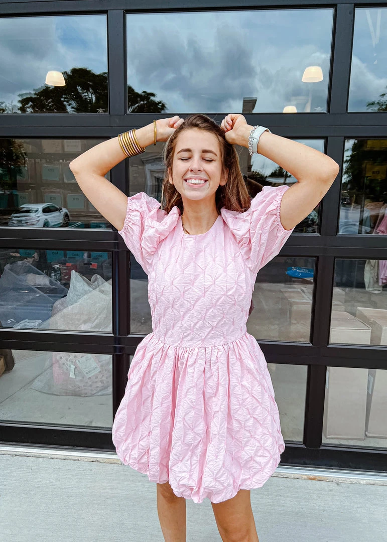 2.7 August Apparel Liliana Puff Sleeve Dress - Elegant Women's Dress for Casual & Formal Occasions 4 2.7 August Apparel Liliana Puff Sleeve Dress Dresses