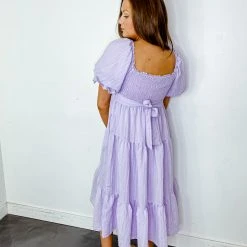 &Merci Robin Smocked Midi Dress Dresses