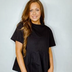 Mudpie Fallon Peplum Top Tops