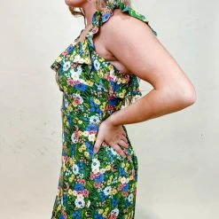 Sugarlips Milo Floral Ruffle Midi Dress Dresses