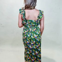 Sugarlips Milo Floral Ruffle Midi Dress Dresses