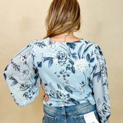 Sugarlips Floral Ways Balloon Sleeve Blouse