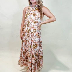 Entro Maena Floral Midi Dress