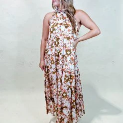 Entro Maena Floral Midi Dress