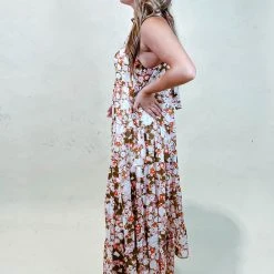 Entro Maena Floral Midi Dress