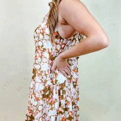 Entro Maena Floral Midi Dress