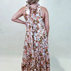 Entro Maena Floral Midi Dress