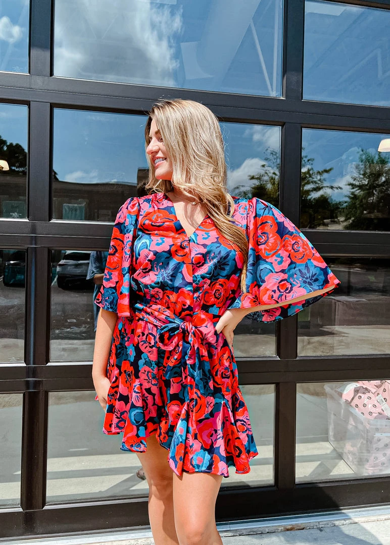 Sugarlips Sweet Floral Satin Shorts - Women's High-Waisted Comfortable Summer Shorts 3 Sugarlips Sweet Floral Satin Shorts