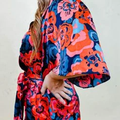 Sugarlips Sweet Floral Wrap Top - Women's Floral Print Wrap Blouse 9 Sugarlips Sweet Floral Wrap Top