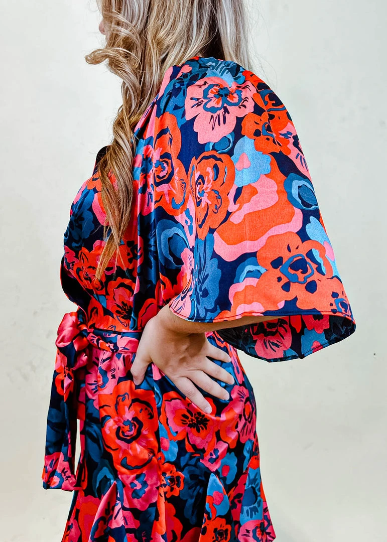 Sugarlips Sweet Floral Wrap Top - Women's Floral Print Wrap Blouse 5 Sugarlips Sweet Floral Wrap Top