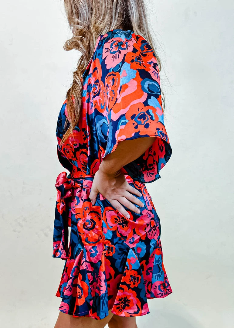 Sugarlips Sweet Floral Wrap Top - Women's Floral Print Wrap Blouse 6 Sugarlips Sweet Floral Wrap Top