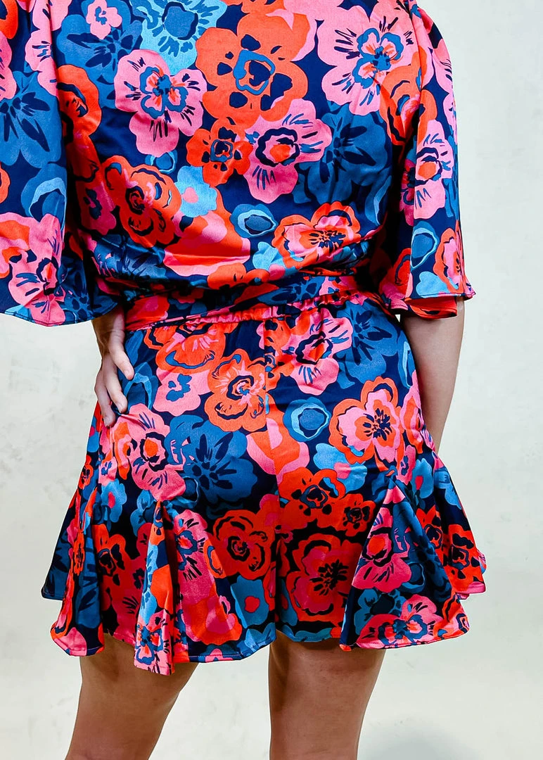 Sugarlips Sweet Floral Satin Shorts - Women's High-Waisted Comfortable Summer Shorts 5 Sugarlips Sweet Floral Satin Shorts