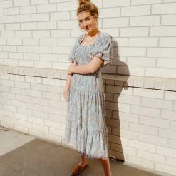 &Merci Dresses Clementine Floral Maxi Dress