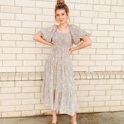 &Merci Dresses Clementine Floral Maxi Dress