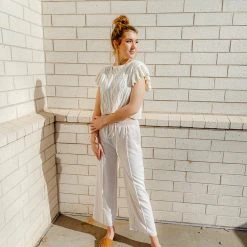 Entro Connie High Waisted Wide Leg Pants Bottoms