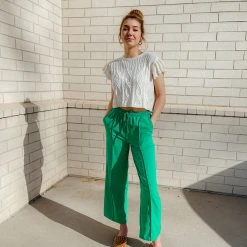Entro Connie High Waisted Wide Leg Pants Bottoms
