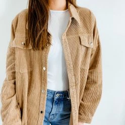 143 Story Tops Cullen Oversized Corduroy Jacket